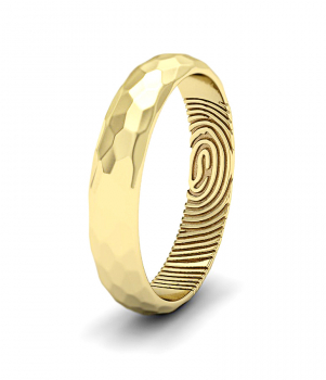 Кольцо с отпечатком пальца (Мод. 203)